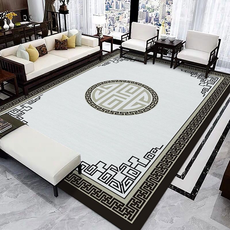 VIKAMA Chinese Living Room Sofa Coffee Table Crystal Pile Rug Bedroom Bedside Large Durable Dirty Resistant Rugs Home Decoration