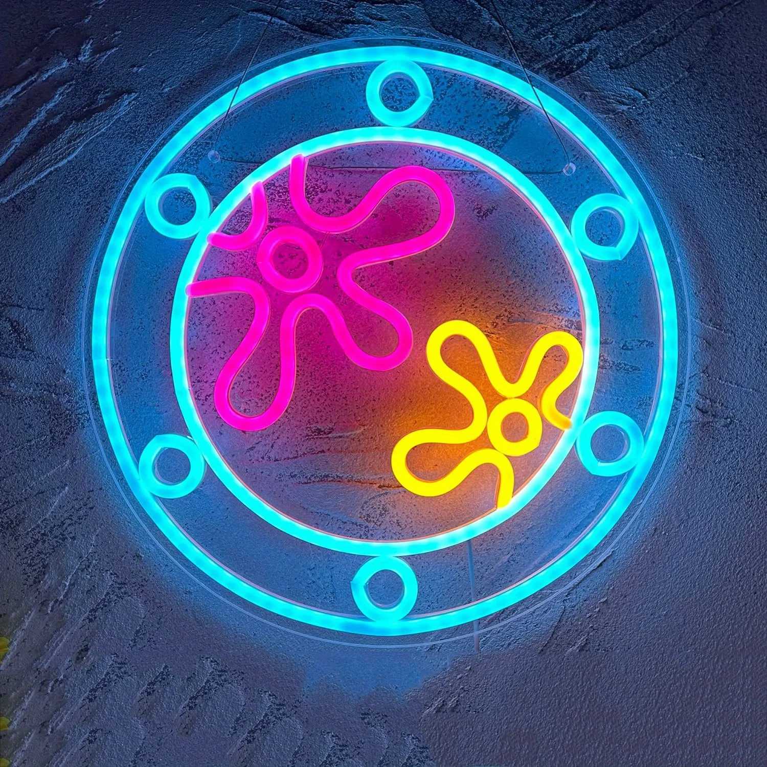 Ocean World Porthole Neon Light Signs for Wall Decor USB Powered Light for Game Room Bedroom Birthday Wedding Party Kids GiftsXJ250626
