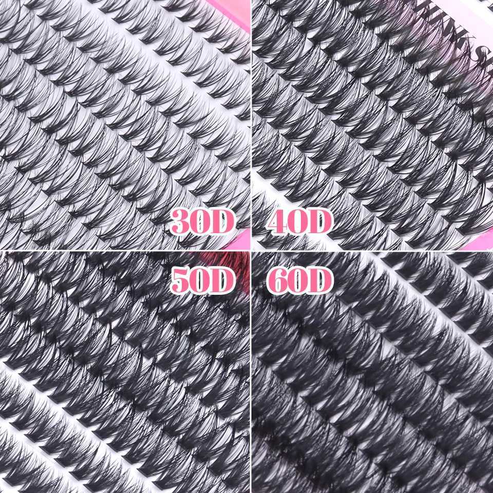 THINKSHOW DIY Lash Extension Kit Bireficial Lashes Cluster Mix Eyelashes Full Set Lashes Kit with Lash Bond and Seal At Home W250627