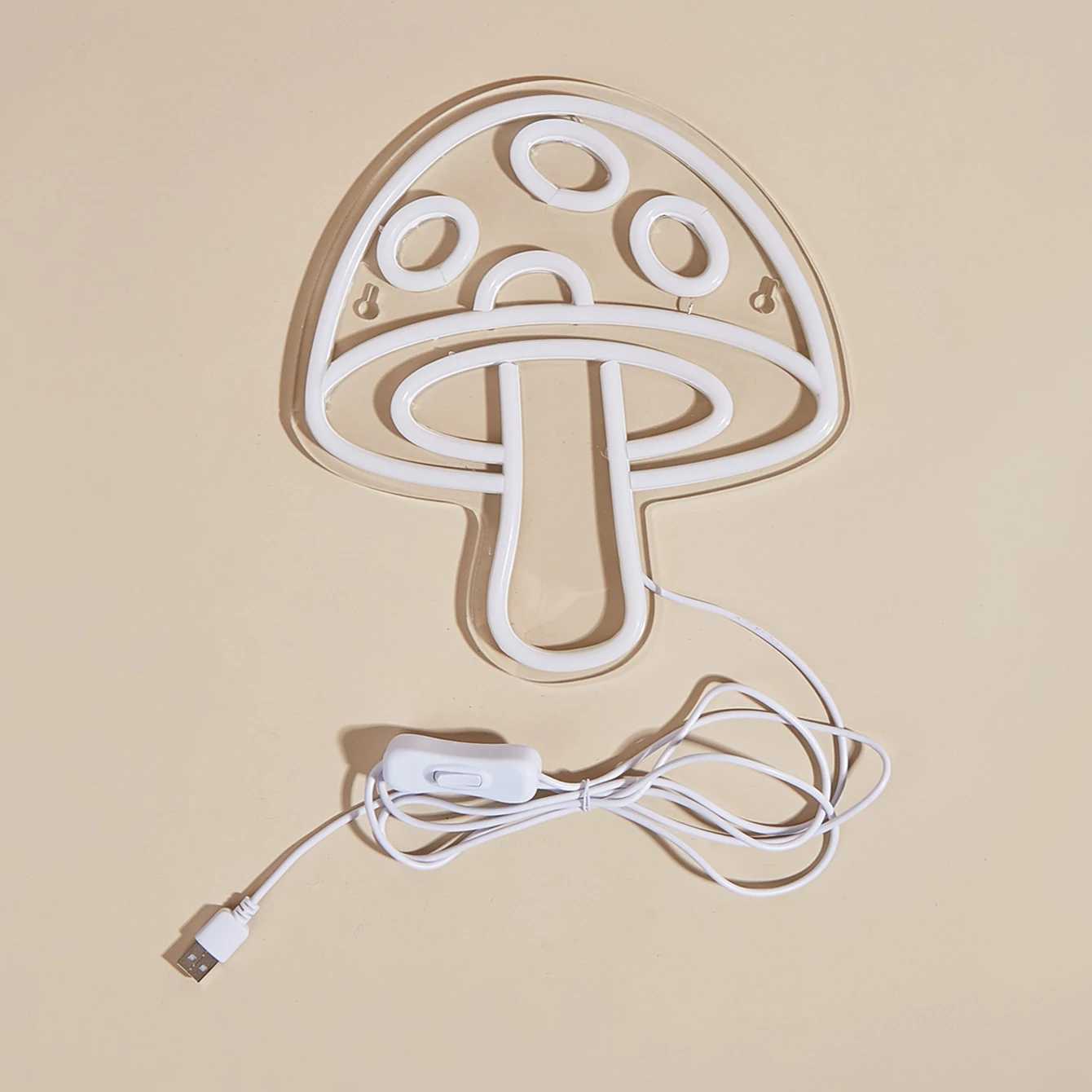 Chi-buy LED Neon Mushroom USB Powered Neon Signs Decor Lamp Signs Birthday Gift Wall Art For Bedroom Room Bar Shop XJ250626