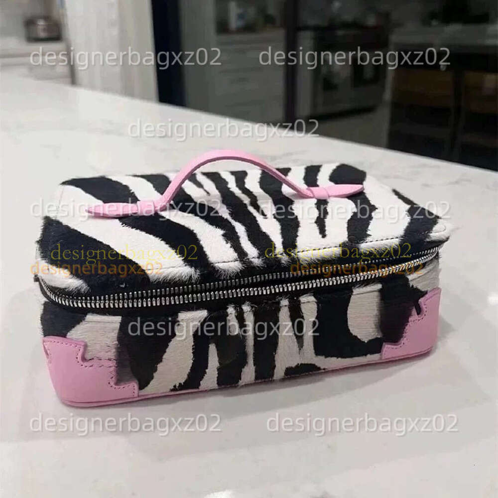 Bags Designer Women Chrome High End Retro Heartsbelt Zebra Pattern Genuine Leather Horsehair Bag For Women Fashion Handbag Inner Liner Makeup Jewelry