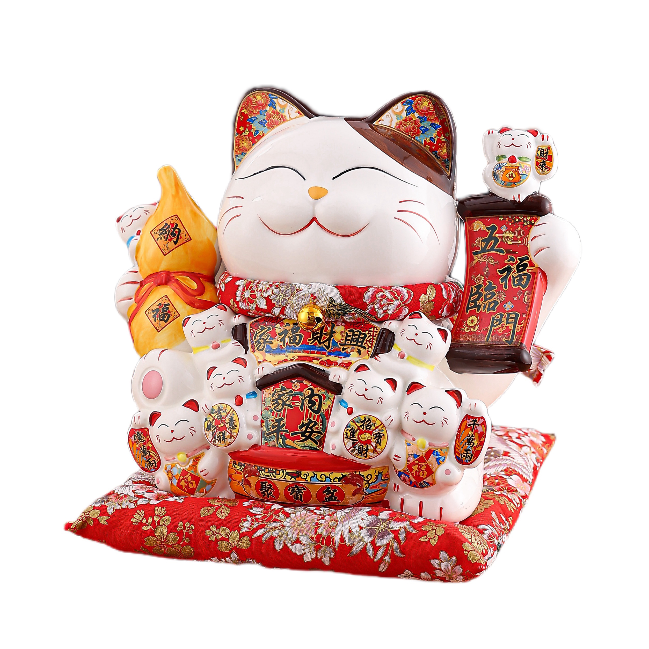 Handcrafted Porcelain Money Box by Zhaocaimao Perfect Accessory for Your Decorative Needs Ceramic Piggy Bank for Living Room - Home Decoration Store O