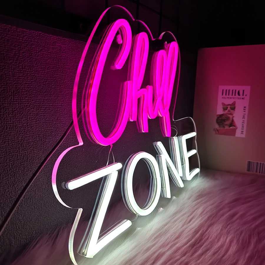 Chill Zone Neon Sign For Relaxing Room Wall Decor Birthday Gift Game Room Bar Man Cave Bedroom LED Light USB PoweredXJ250626