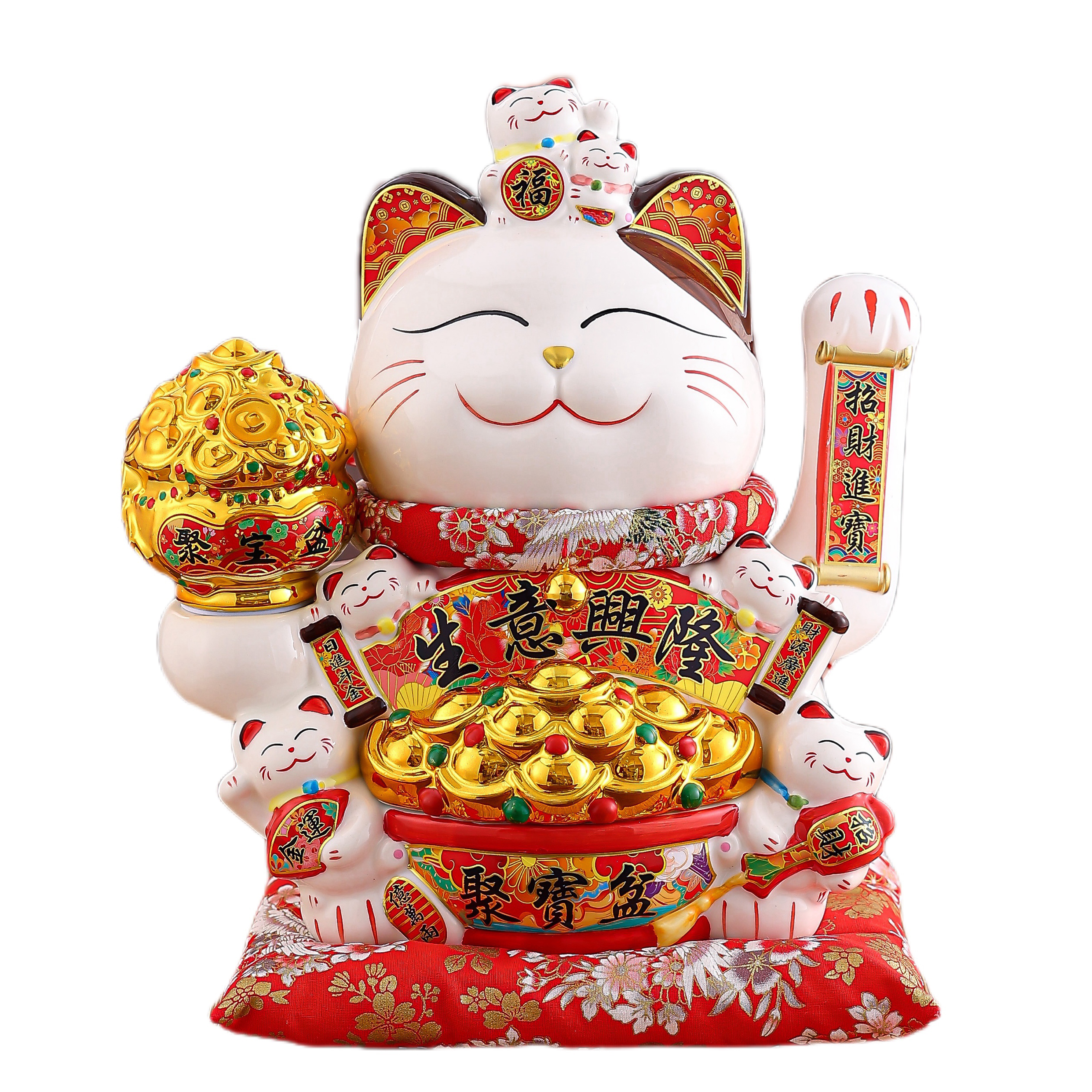 Handshake Design Lucky Cat Decoration Ideal for Home & Business Gifts Perfect Opening Presents ornament Soliciting Wealth