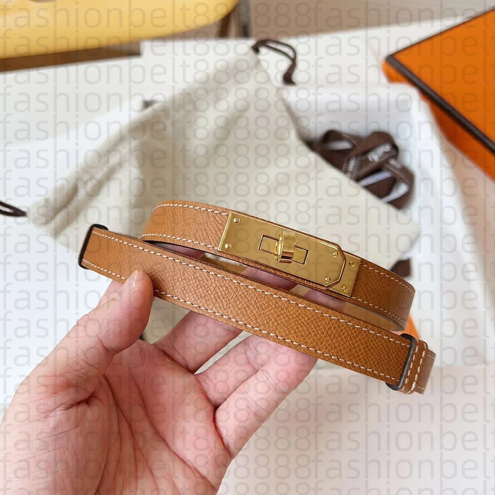 2025 Designer thin leather belts for women designer men ceinture e soft small buckle ladies belt 18mm width fashionable brown black with BOX