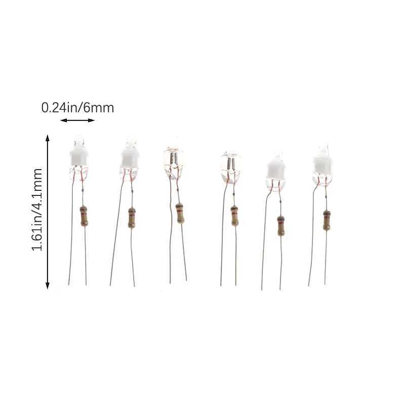 10Pcs Neon Indicator Light Green Red Blue Signs 6mm Neon Lamp Glow 2 Copper Wire 6X13mm Neon Indicator Bulbs XJ250626