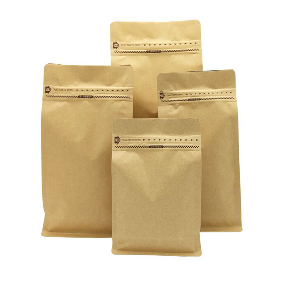 Wholesale compostable biodegradable food packaging bags custom sustainable solutions eco-friendly zipper standing Coffee bags of 50 each