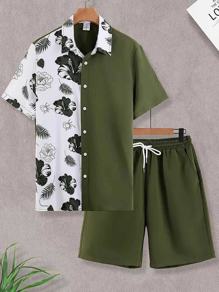 Summer Abstract Art Print Mens Short Sleeve Shirt Summer Vacation Short Sleeve Shirt Outdoor Beach Mens Casual Short Sleeve W250627