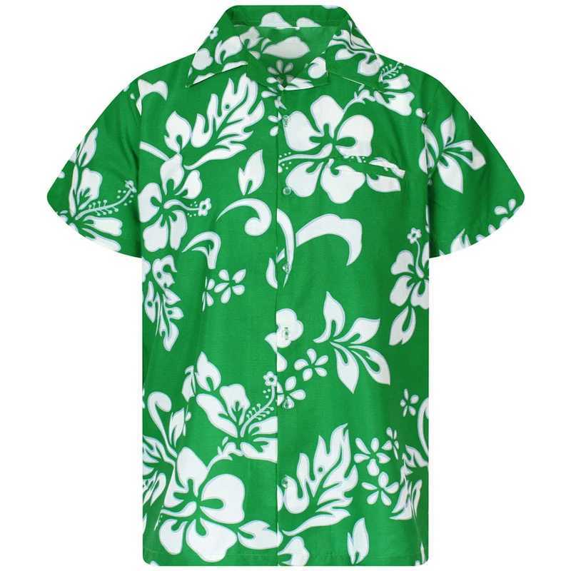 Mens shirt lapel summer short-sleeved Hawaiian personalized pattern 3D printing daily casual work vacation comfortable design W250627