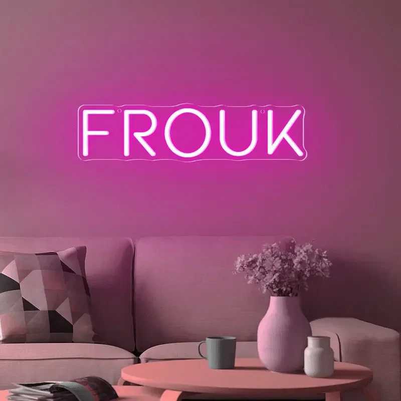 Name Neon Sign LED Dimmable Custom Neon Sign Wedding Birthday Customized Gifts Boy Girl Bedroom Wall Decor Hanging Neon XJ250626