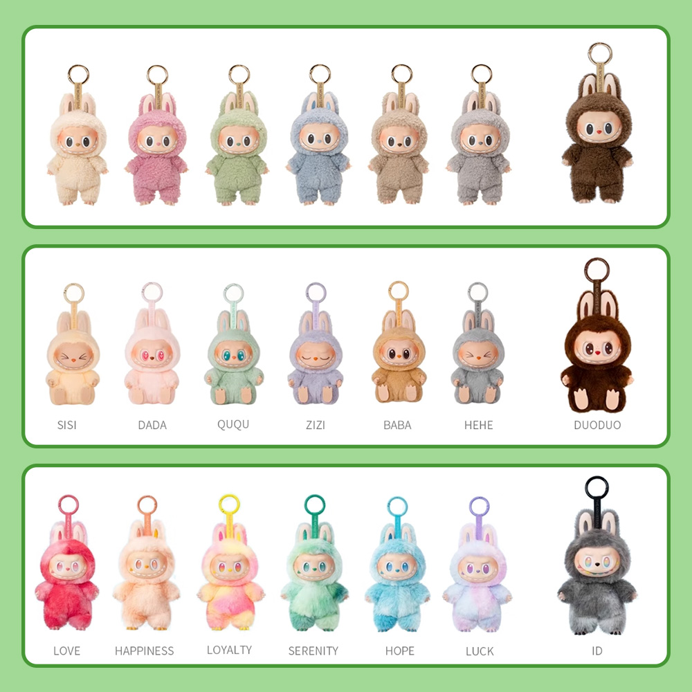 labubu Collection a full range of blind boxes collection 1:1 Macaron The Monsters Party Vinyl Plush Blind Box Decorative Surprise Box Doll Collection Gift popmart