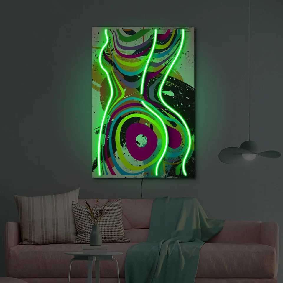 Woman Body Neon Sign Woman Body Wall Art Girl Neon Sign Pop Art Neon artwork Large Bedroom Art Sign XJ250626