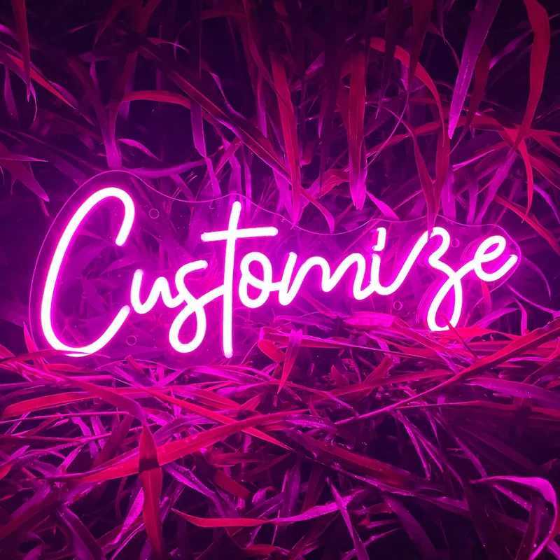 Free Shipping Manufacturer Illuminated Light Lighting Signage LED Neon Acrylic Signs for Decoration XJ250626