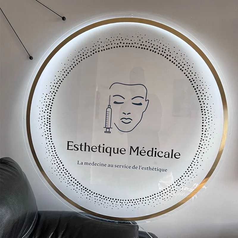 Custom 3D Acrylic Business Beauty Salon Nail Hair Studio Signs Personalized Company Name LED Neon Lights DropshippingXJ250626