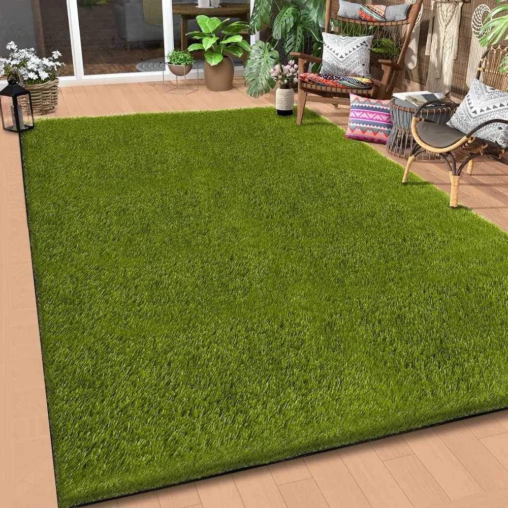 5x8 Ft Realistic Artificial Turf Grass Rug Indoor Outdoor Garden Lawn Landscape Patios Decoration Artificial Lawn X250627