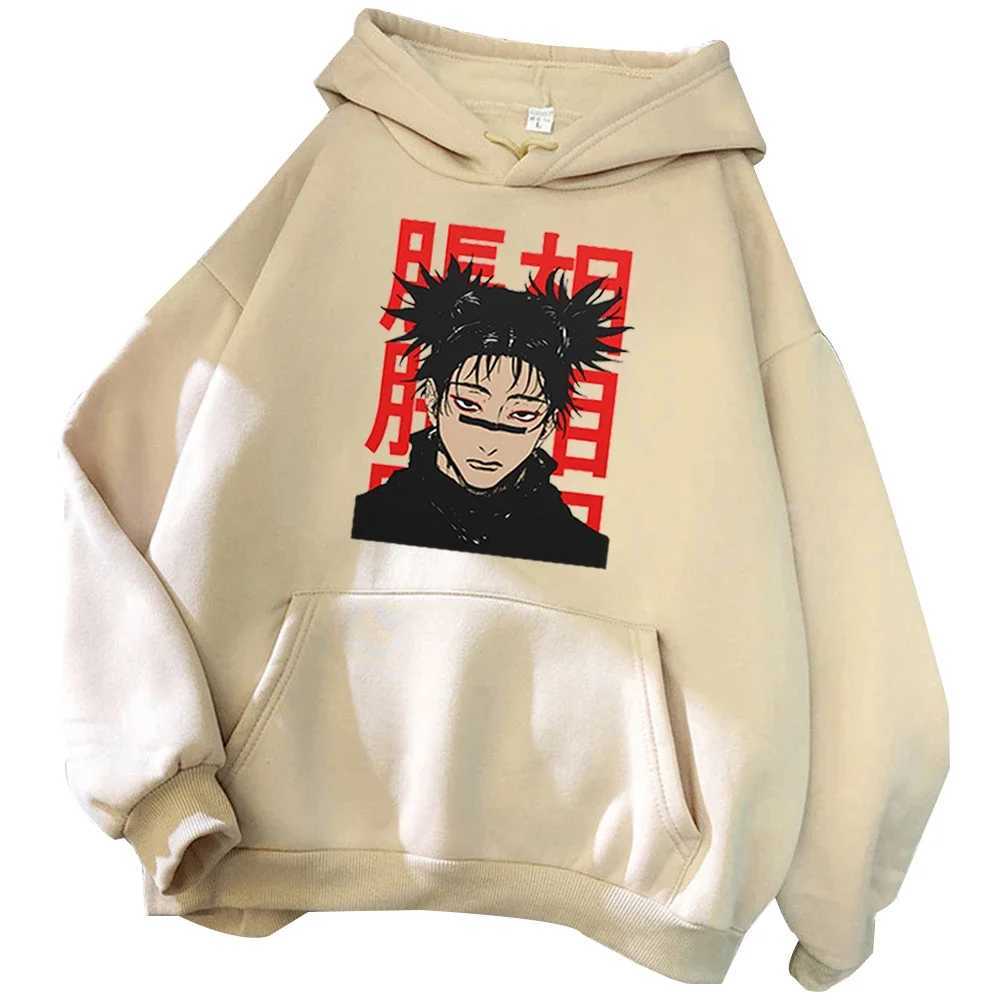 Jujutsu Kaisen Anime Mens and Womens Hooded Sportswear Street Clothing Printed Choso Long Sleeve Harajuku Style W250627