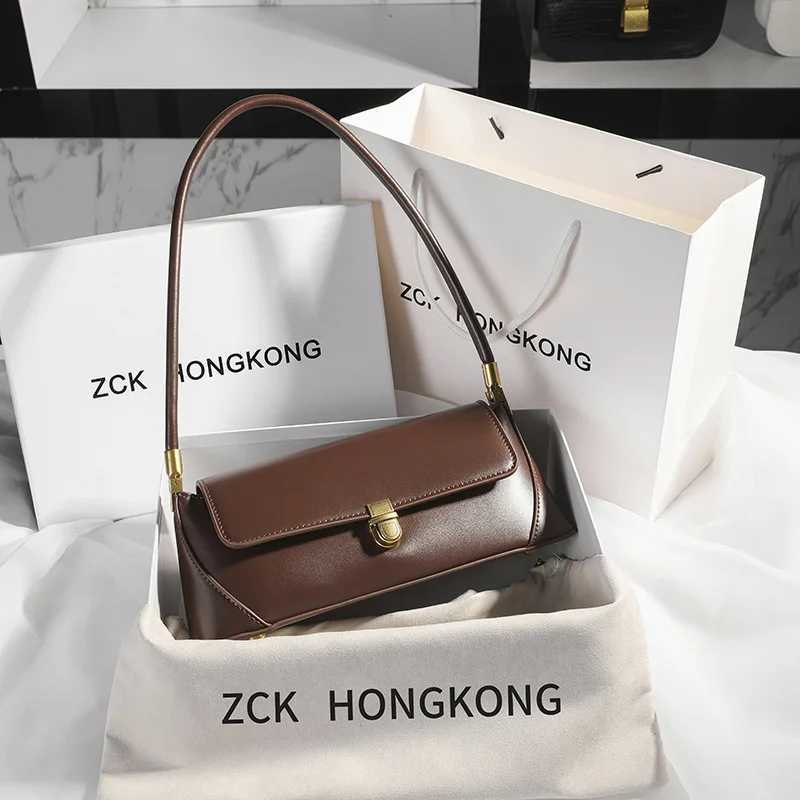 Armpit Bag Niche Design High-end Solid Color E-shoder Portable Genuine Leather Wens Bag Spring and Summer Versatile Y250718
