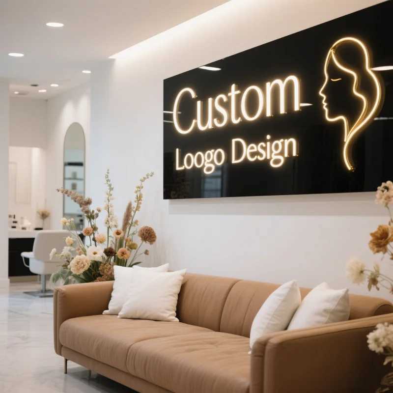 Custom 3D Metal Sign Laser Cut Business Signs Outdoor Used For Wall Beauty Salon Office Studio Reception Decor XJ250626