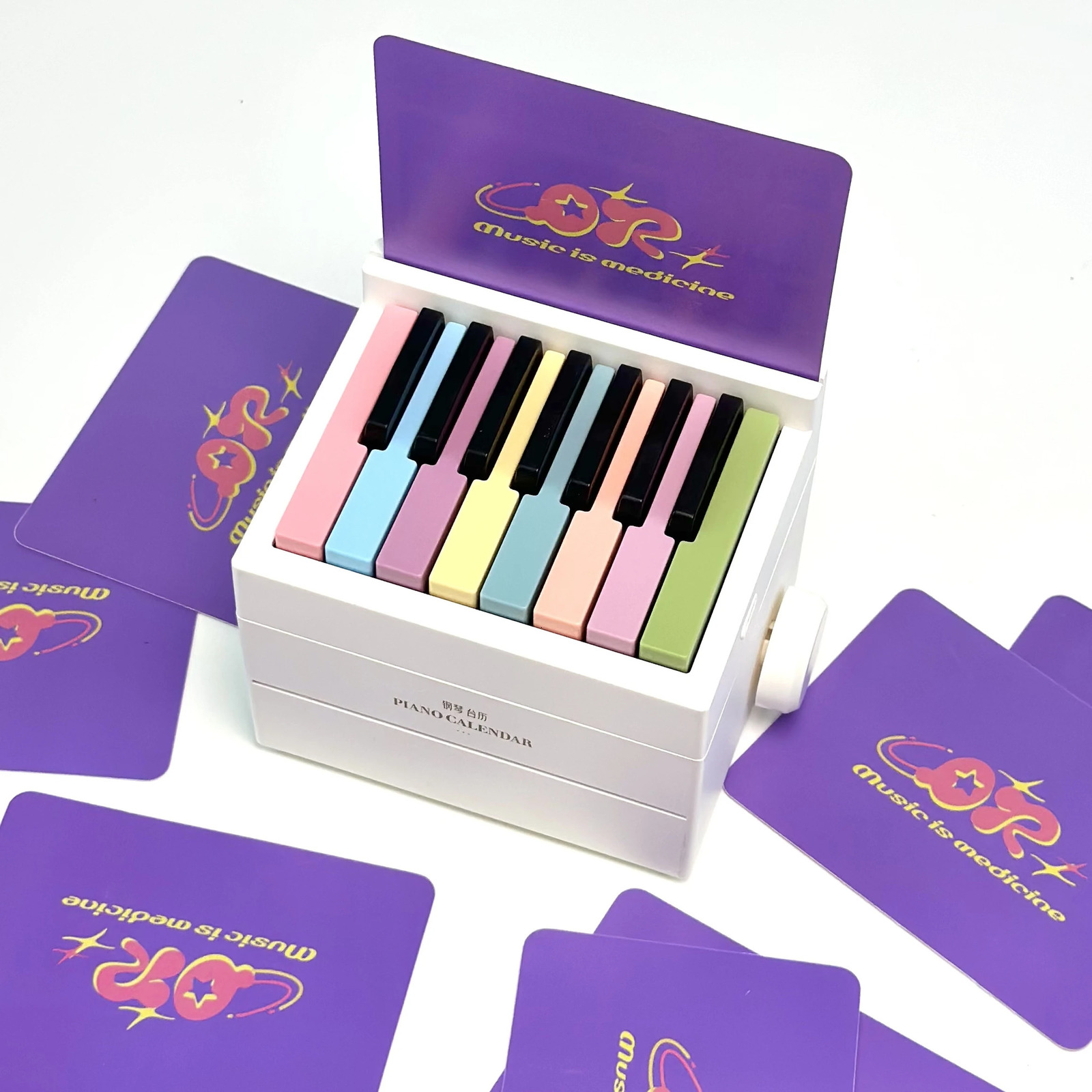 2025 Olivia peripheral desktop piano calendar music toys to give as holiday gifts to girlfriends family or friends 250624
