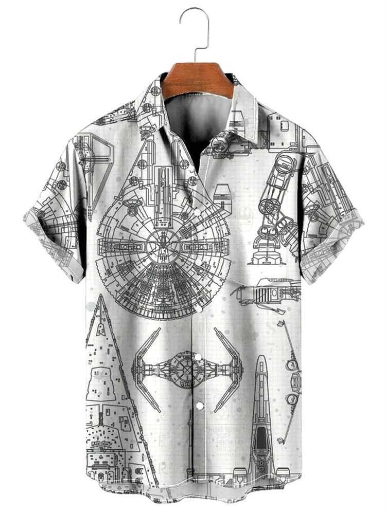 2024 new mens shirt 3D print short-sleeved shirt Hawaiian shirt fashion casual 6xl comfortable breathable fabric W250627