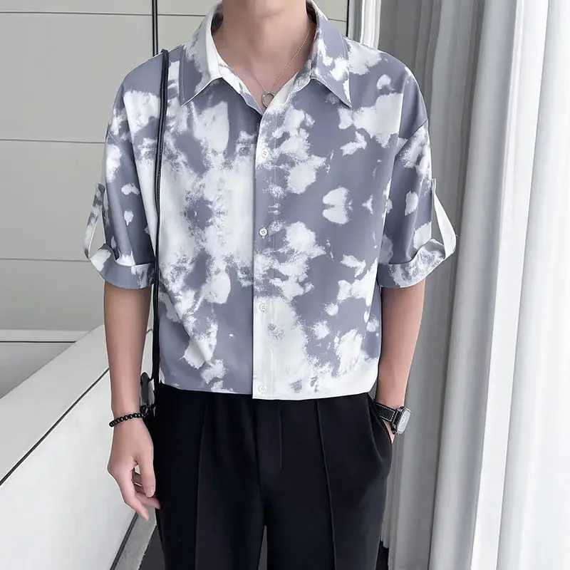 Shirts for Men Short Sleeve Slim Fit Cheap Brand Aesthetic Normal New in Casual High Quality Luxury Fashion 2025 Tops Mens Shirt W250627