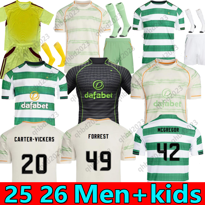 S-4XL 25 26 Celti McGREGOR Soccer Jerseys REO JOTA 2025 Carter Vickers NAWROCKI McCOWAN KUHN IDAH JOHNSTON FORREST RALSTON MEN kids kit uniforms Football Shirt top