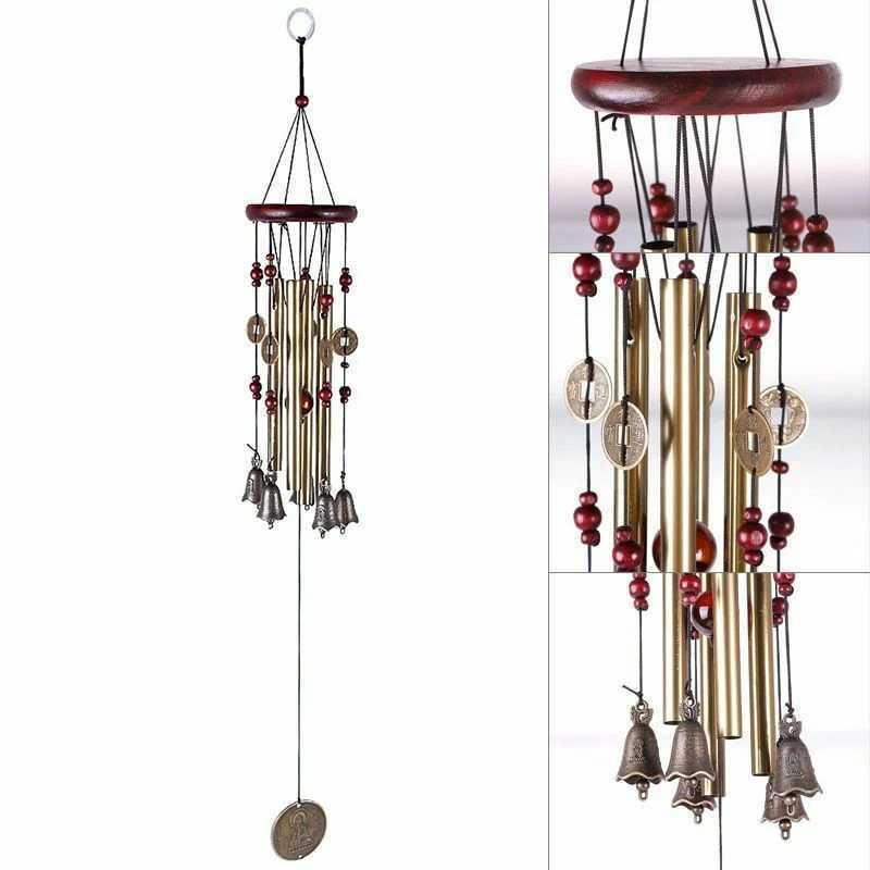 Large Wind Chimes Pendant Outdoor Metal Hollow Tubes Church Wind Chimes Bells Balcony Yard Garden Hanging Bell Home Decoration X250627