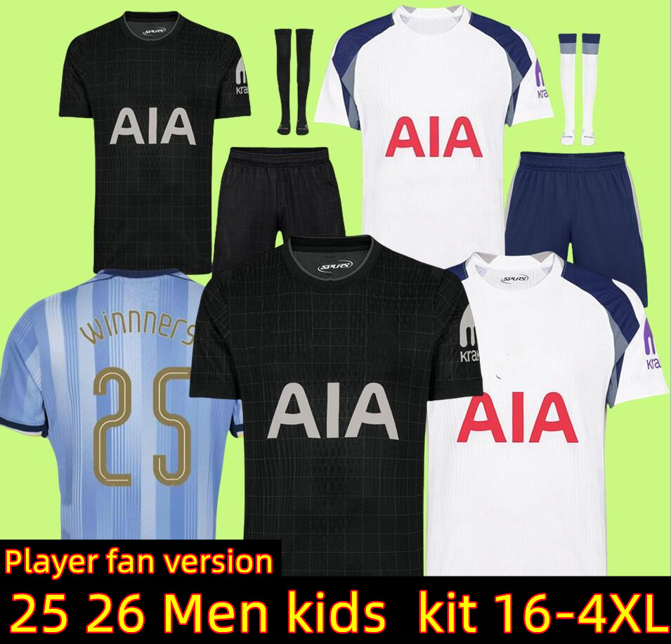 25 26 SON RICHARLISON FINAL Soccer Jerseys 2025 2026 home AWAY Football shirt VICARIO KULUSEVSKI SOLANKE WERNER of the Snake tottenaham Fans players Men KIDS 16-4XL