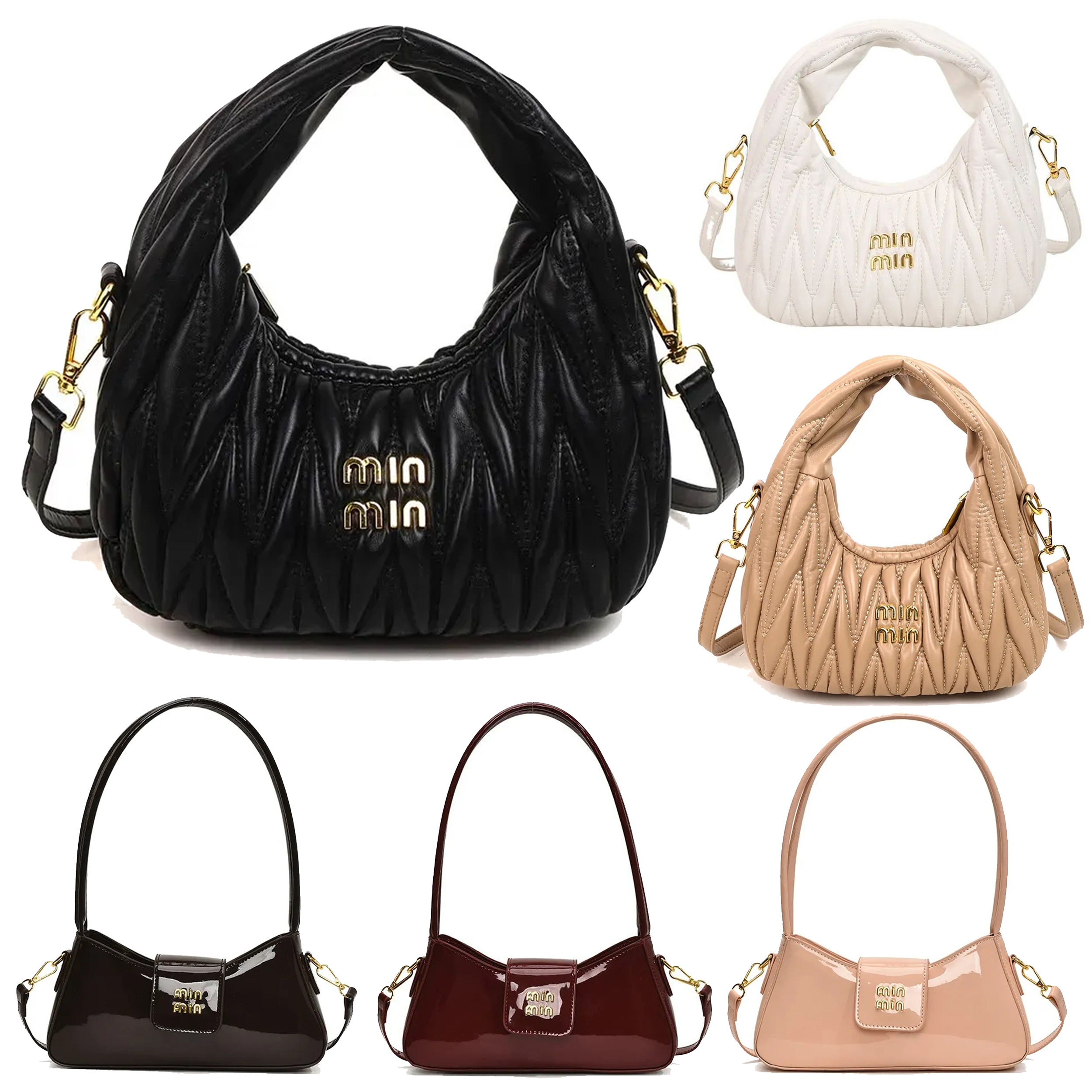 Designer Bags Women Shoulder Bag Metallic Letters Tote Bag Luxury Wallet MultifunctionalLeather Bag Mini Canvas Classic Handbags High-Quality Cross Bo