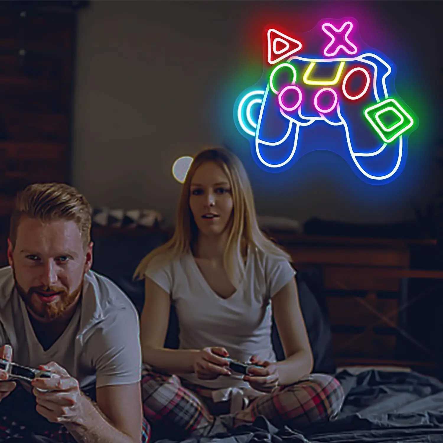 Game Neon Sign LED Neon Light for Wall Decor USB Powered for Bedroom Bar Shop Game Room Man Cave Decor Gift for Game Lover XJ250626