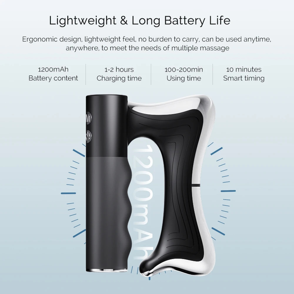 Fitness Muscle Scraping Massager Electric Fascia Knife Vibration Gua Sha Scraper Back Leg Body Relaxation Stainless Steel 250625