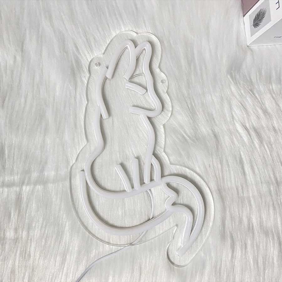 Fox Neon Sign Aesthetic Animal LED Sign Used for Home Living Room Study Game Room Art Decor USB Power Supply with Switch. XJ250626