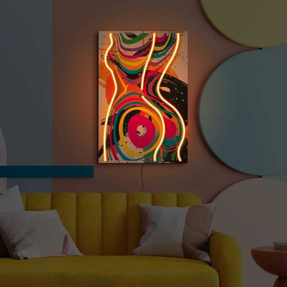 Woman Body Neon Sign Woman Body Wall Art Girl Neon Sign Pop Art Neon artwork Large Bedroom Art Sign XJ250626