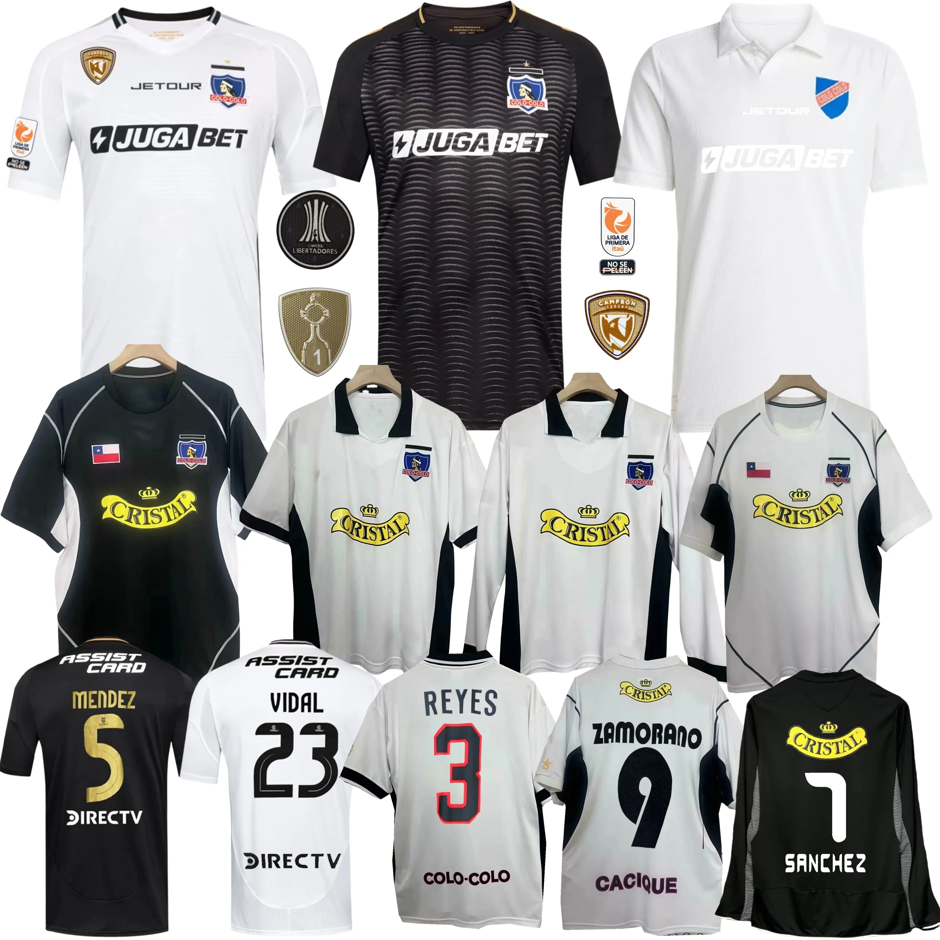 2025 2026 Colo Colo Soccer Jerseys 25 26 Palacios 1991 Home Away 2003 2006 Fernandez Sanchez ISLA VIDAL Zamorano Football Shirts
