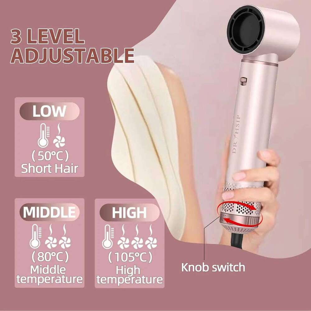 5-In-1 Electric Negative Ion Straight Curler Brush Blow Dryer Air Comb Hair Styling Tools Complete Set