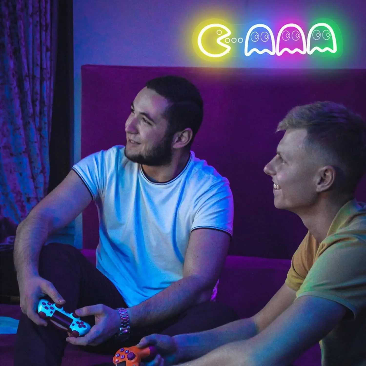 1 piece of retro ghost arcade game LED neon sign suitable for game rooms mens nest parties birthday gifts bars clubs XJ250626