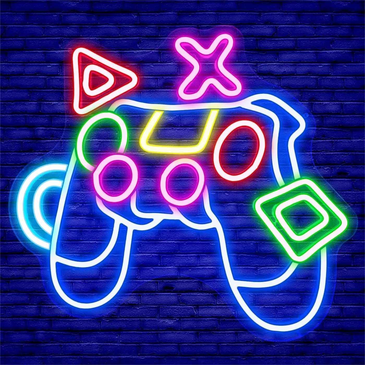 Game Neon Sign LED Neon Light for Wall Decor USB Powered for Bedroom Bar Shop Game Room Man Cave Decor Gift for Game Lover XJ250626