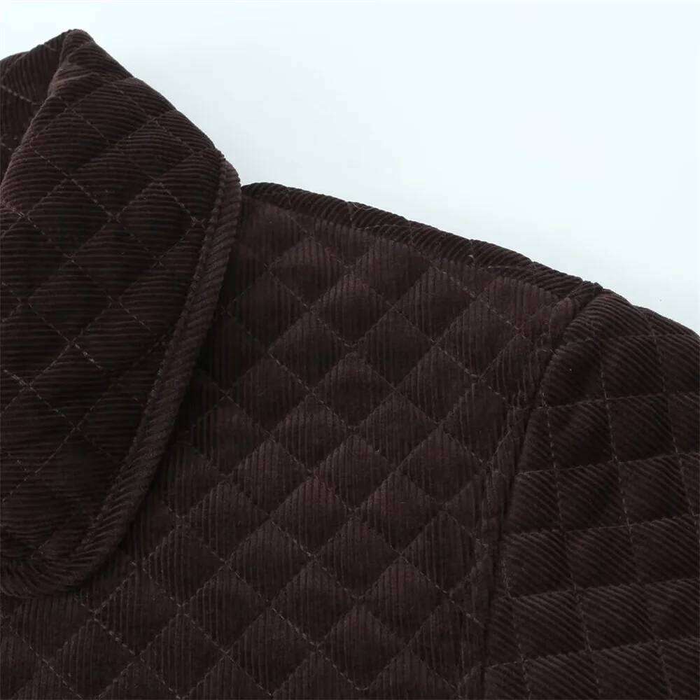 hoodie Women's Cotton Jacket with Flip Collar Long Sleeve Single breasted Autumn New Style Coat jacket
