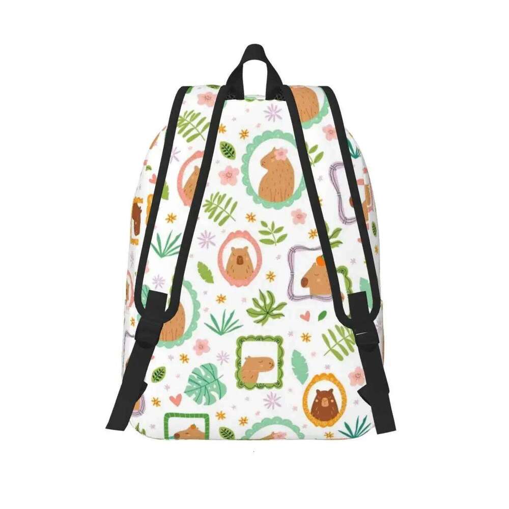 Kawaii Capybara Cartoon Cute for Men Women Student School Bookbag Daypack Elementary High College Sports