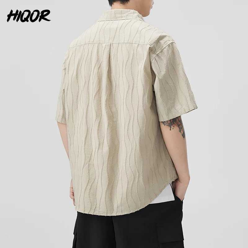 Summer Plus Size Mens Simple Solid Shirt Button Up Vacation Shirts Short Sleeve Shirts Casual Shirts for Men Vintage Cardigan W250627