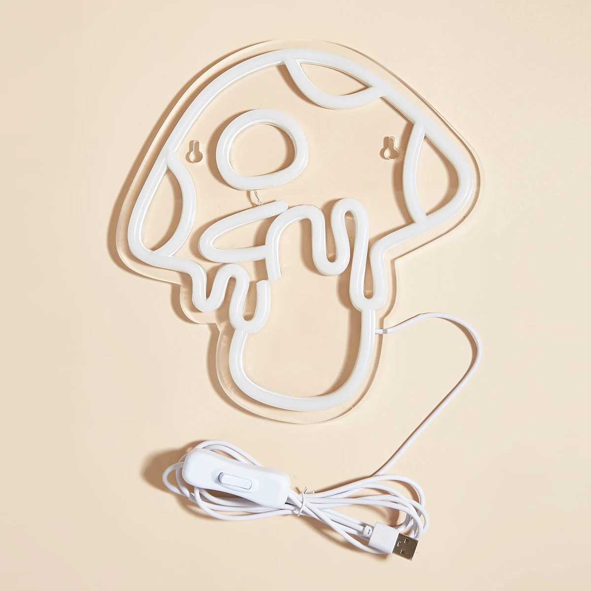 Chi-buy LED Neon Mushroom USB Powered Neon Signs Night Light 3D Wall Art Game Room Bedroom Party Decor Lamp Signs XJ250626