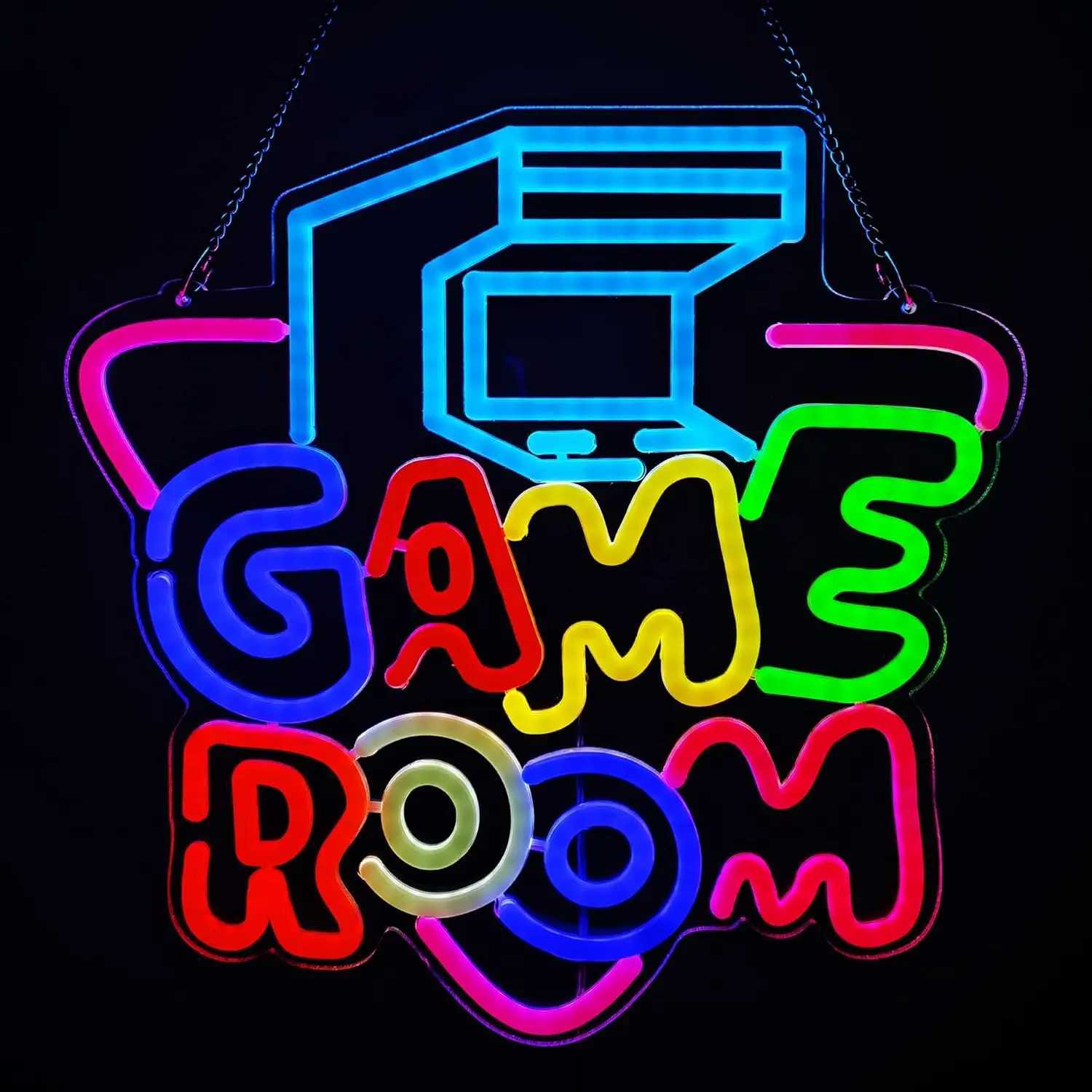 Game Room Neon Sign LED Neon Light for Wall Decor USB Powered for Bedroom Bar Shop Game Room Man Cave Decor Gifts for Game Lover XJ250626
