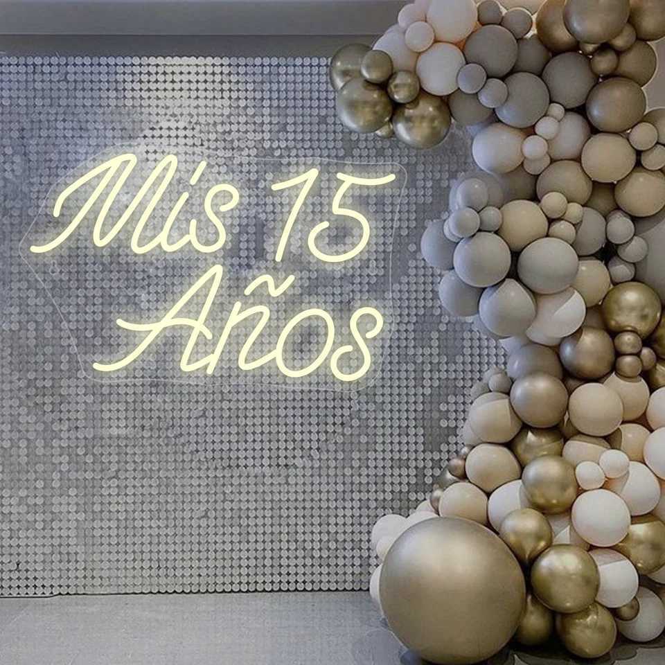 My 15 Years Neon Sign Cool Birthday Party Room Decoration LED Light Up Sign Wall Decor For Home Living Room Party Kids Nice Gift XJ250626