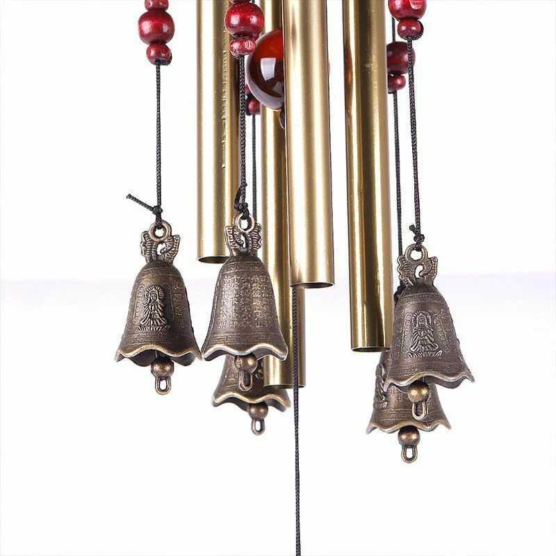 Large Wind Chimes Pendant Outdoor Metal Hollow Tubes Church Wind Chimes Bells Balcony Yard Garden Hanging Bell Home Decoration X250627