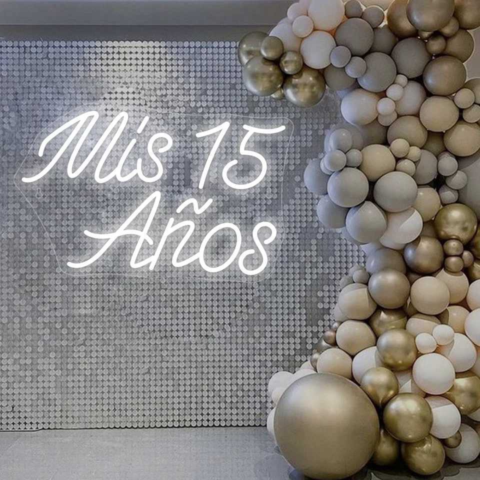 My 15 Years Neon Sign Cool Birthday Party Room Decoration LED Light Up Sign Wall Decor For Home Living Room Party Kids Nice Gift XJ250626