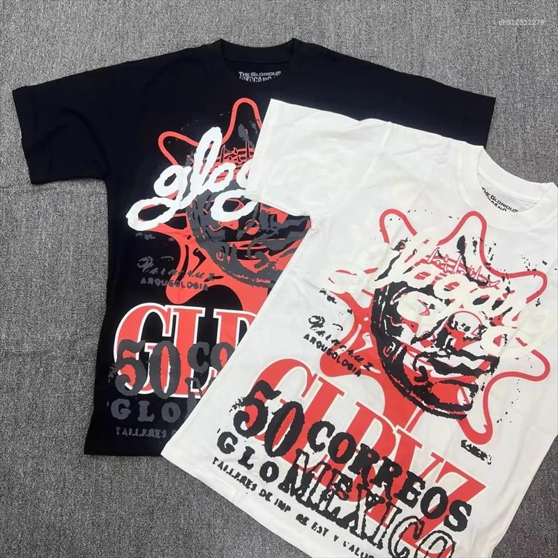 Men's T Shirts 2025 Glo Gang T-Shirt Unique Graffiti Design Cotton Streetwear Trendy Graphic Tee Men Women Oversized Short Sleeve