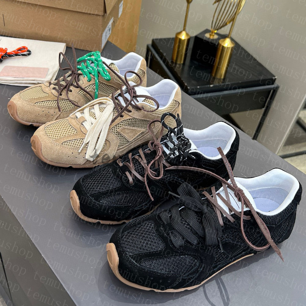 AA Canvas shoes Designer Casual Shoes leather sneakers Women Men Suede Lace Up Sneakers Classic White Mesh Shoe size Soft Comfortable Running Shoes Size 35-44