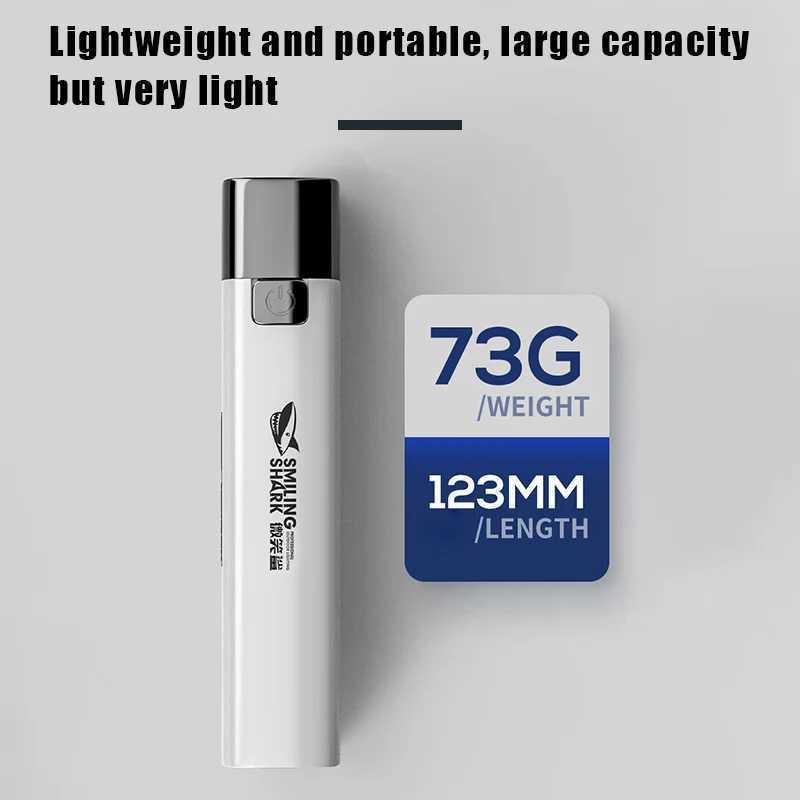 2 IN 1 400LM Mini Torch Power Bank Ultra Bright Tactical LED Flashlight Outdoor Lighting 3 Modes With USB Charging Cable W250701