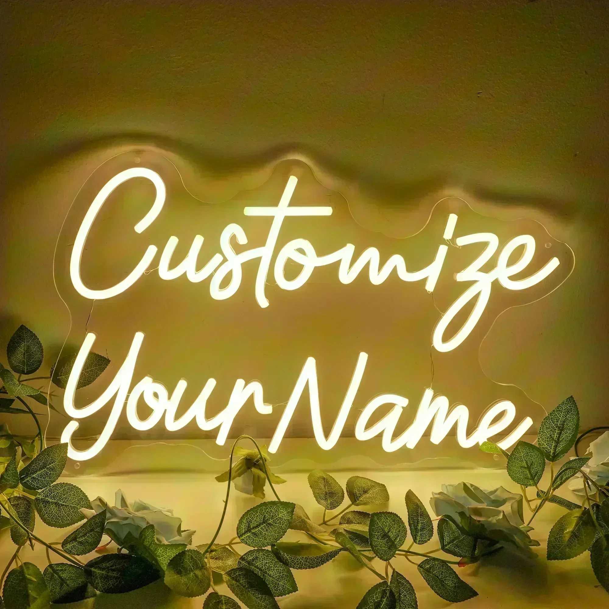 Custom Neon Sign Personalised LED Neon Lighting Custom Led Light Name Decor Wedding Sign Bedroom Home Bar Wall Neon DecorationsXJ250626