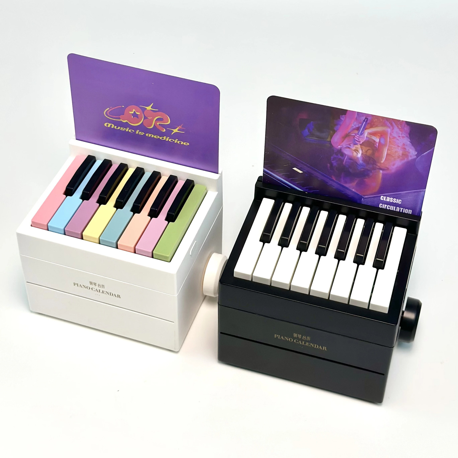 2025 Olivia peripheral desktop piano calendar music toys to give as holiday gifts to girlfriends family or friends 250624